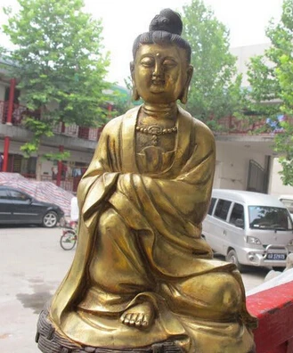bi003184 11"Tibet Folk Temple Bronze Gild Gilt kwan-Yin Guan Yin Buddha statue
bi003184 11"Tibet Folk Temple Bronze Gild Gilt kwan-Yin Guan Yin Buddha statue