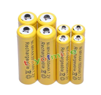 4x AA 3000mAh + 4x AAA 1800mAh 1.2V NiMH Yellow Rechargeable Battery Cell 2A 3A
4x AA 3000mAh + 4x AAA 1800mAh 1.2V NiMH Yellow Rechargeable Battery Cell 2A 3A