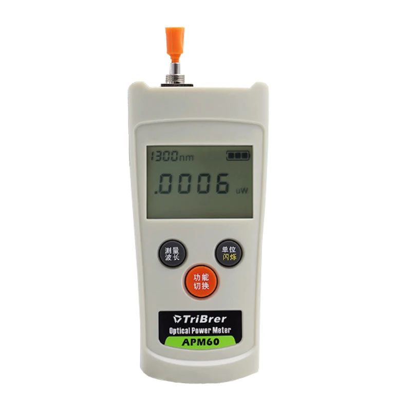 Portable Mini Optical Power Meter Tester APM60T Universal Head Simple and Precision LED Flashlight Fiber Detector
Portable Mini Optical Power Meter Tester APM60T Universal Head Simple and Precision LED Flashlight Fiber Detector