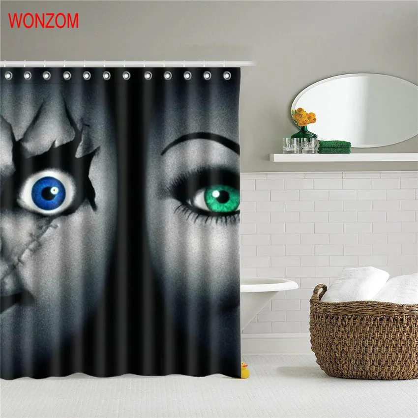 WONZOM 1Pcs Creepy Style Waterproof Shower Curtain Woman Bathroom Decor Skull Decoration Cortina De Bano 2017 Bath Curtain Gift
WONZOM 1Pcs Creepy Style Waterproof Shower Curtain Woman Bathroom Decor Skull Decoration Cortina De Bano 2017 Bath Curtain Gift