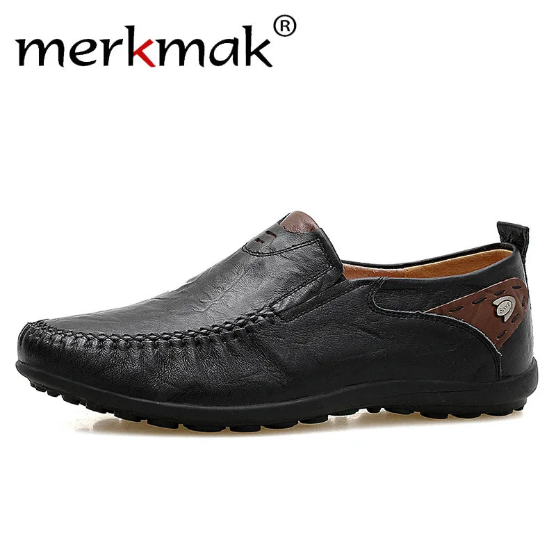 Merkmak Men Leather Shoes Soft Loafers Handmade Flats For Men Casual Shoes Men Moccasins Big Size Shoes 38-47 Men's Flats Shoes
Merkmak Men Leather Shoes Soft Loafers Handmade Flats For Men Casual Shoes Men Moccasins Big Size Shoes 38-47 Men's Flats Shoes