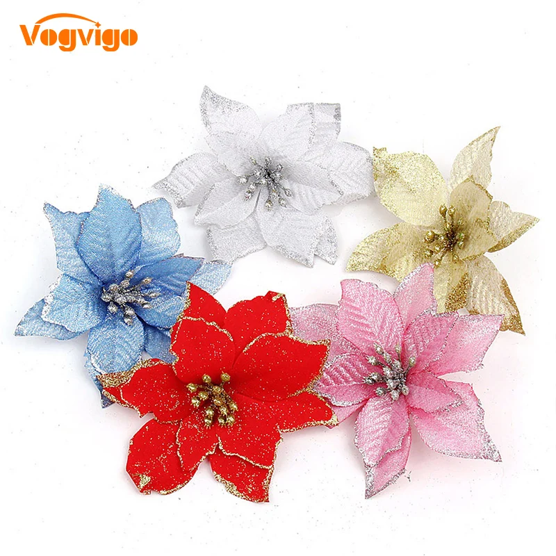 VOGVOGO 1PC Artificial Flowers Christmas Decorations for Home Christmas Tree Ornaments Xmas Tree New Year Decor Navidad 2018
VOGVOGO 1PC Artificial Flowers Christmas Decorations for Home Christmas Tree Ornaments Xmas Tree New Year Decor Navidad 2018