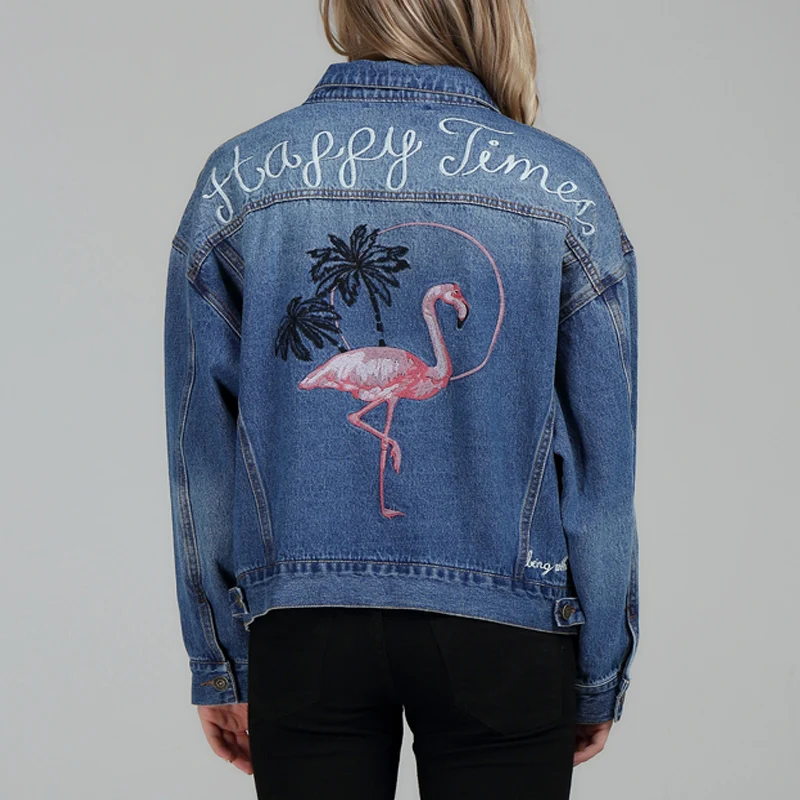 spring jacket women casual oversize denim jacket coat clothing embroidery jeans jacket
spring jacket women casual oversize denim jacket coat clothing embroidery jeans jacket