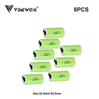 Subc 1500mAh Rechargeable Batteries SC 1.2V Ni-CD Power tool Battery cells for Makita AEG Black&Decker Bosch Toy Electric Parts
Subc 1500mAh Rechargeable Batteries SC 1.2V Ni-CD Power tool Battery cells for Makita AEG Black&Decker Bosch Toy Electric Parts