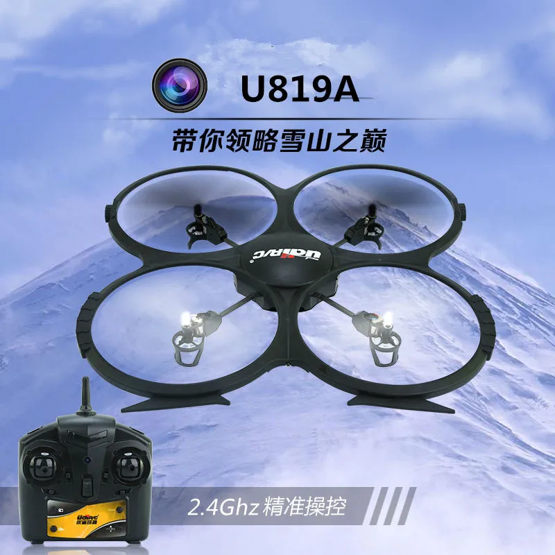 RC helicopter U819A 2.4Ghz 4CH 6-Axis Gyro RC Quadcopter UFO Drone with 2.0 or 5.0MP HD Camera IMAGE Mode 2 Wifi 3D Roll VS V666
RC helicopter U819A 2.4Ghz 4CH 6-Axis Gyro RC Quadcopter UFO Drone with 2.0 or 5.0MP HD Camera IMAGE Mode 2 Wifi 3D Roll VS V666
