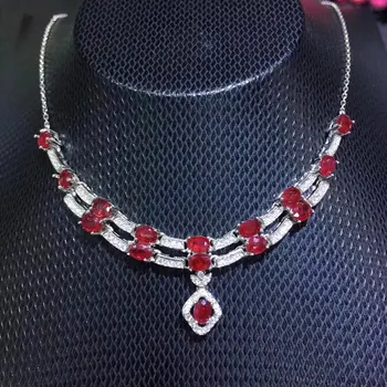 Ruby necklace with pendant Free shipping Natural real ruby 925 sterling silver Fine jewerly 0.35ct*15pcs gemstone #SB18101206
Ruby necklace with pendant Free shipping Natural real ruby 925 sterling silver Fine jewerly 0.35ct*15pcs gemstone #SB18101206