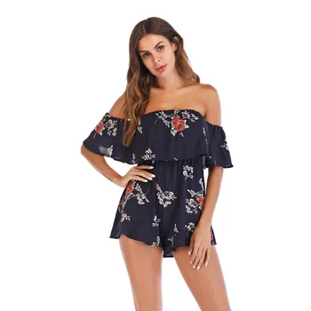 Rompers womens jumpsuit lace long pants Women's Floral Rompers Off Shoulder Summer Strapless Playsuits Short Jumpsuits D300504
Rompers womens jumpsuit lace long pants Women's Floral Rompers Off Shoulder Summer Strapless Playsuits Short Jumpsuits D300504