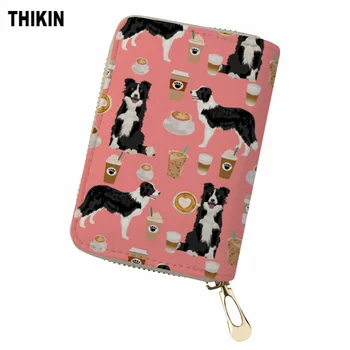 THIKIN Border Collie Print Credit Cards Holder Women PU Leather Pink ID Card Bag Fashion Card Storage Case Ladies Card Case
THIKIN Border Collie Print Credit Cards Holder Women PU Leather Pink ID Card Bag Fashion Card Storage Case Ladies Card Case
