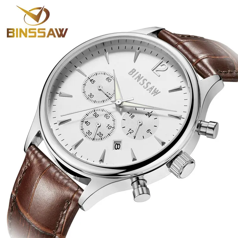 BINSSAW 2017 new men watch luxury brand Fashion Casual 100M leather super luminescent gold quartz-watch Sports wrist watches
BINSSAW 2017 new men watch luxury brand Fashion Casual 100M leather super luminescent gold quartz-watch Sports wrist watches