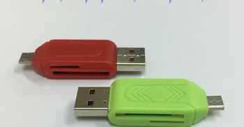 by dhl or ems 1000pcs Universal Card Reader Mobile phone PC card reader Micro USB OTG Card Reader OTG TF / SD flash memory
by dhl or ems 1000pcs Universal Card Reader Mobile phone PC card reader Micro USB OTG Card Reader OTG TF / SD flash memory