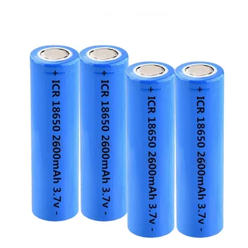 ICR18650 Lithium 3.7V 2600mAh Rechargeable battery 18650 Li-ion for Flashlight Torch toys tools power electronics weapon light
ICR18650 Lithium 3.7V 2600mAh Rechargeable battery 18650 Li-ion for Flashlight Torch toys tools power electronics weapon light