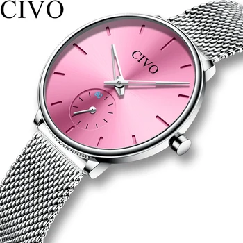 CIVO Fashion Casual Watches Ladies Waterproof Sliver Steel Mesh Quartz Watch Women Birthday Gift For Wife Clock Relogio Feminino
CIVO Fashion Casual Watches Ladies Waterproof Sliver Steel Mesh Quartz Watch Women Birthday Gift For Wife Clock Relogio Feminino
