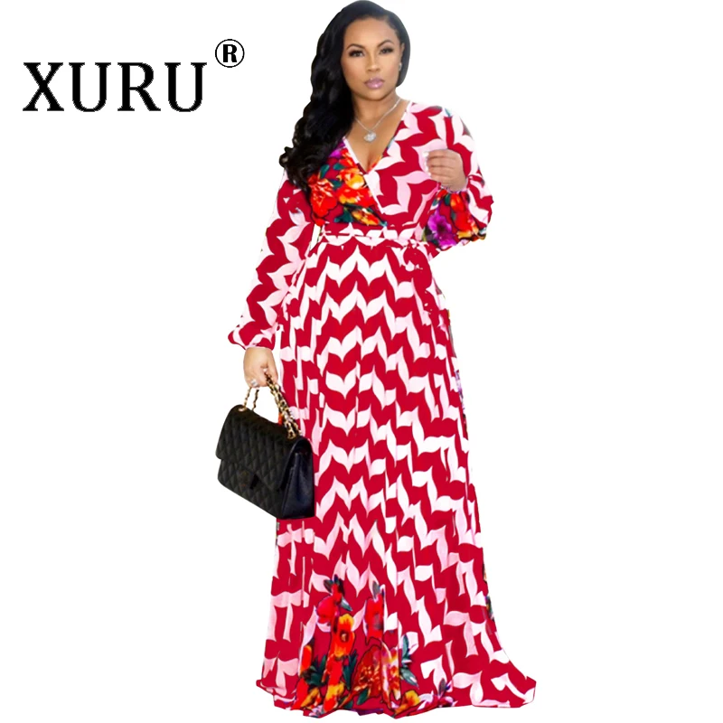 XURU new printed chiffon long dress 2019 autumn large size loose dress S-3XL-5XL Bohemian holiday dress
XURU new printed chiffon long dress 2019 autumn large size loose dress S-3XL-5XL Bohemian holiday dress