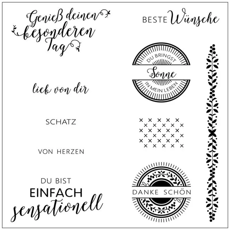 German letter Exquisite transparent silicone rubber stamps/handmade Christmas album for children decorative production
German letter Exquisite transparent silicone rubber stamps/handmade Christmas album for children decorative production