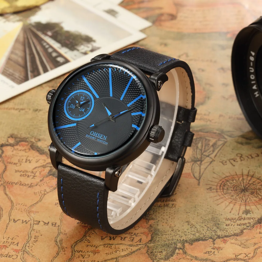 OHSEN Fashion Casual Leather Strap Mens Man Watches Quartz Watch Male Business Hombre Wristwatch Relogio Masculino Montre Homme
OHSEN Fashion Casual Leather Strap Mens Man Watches Quartz Watch Male Business Hombre Wristwatch Relogio Masculino Montre Homme