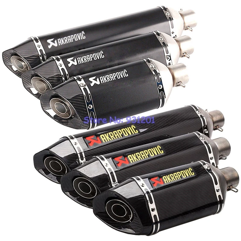 57cm/47cm/37cm Inlet 51mm Motorcycle Exhaust Pipe Akrapovic Motorbike Muffler Escape Carbon Fiber
57cm/47cm/37cm Inlet 51mm Motorcycle Exhaust Pipe Akrapovic Motorbike Muffler Escape Carbon Fiber