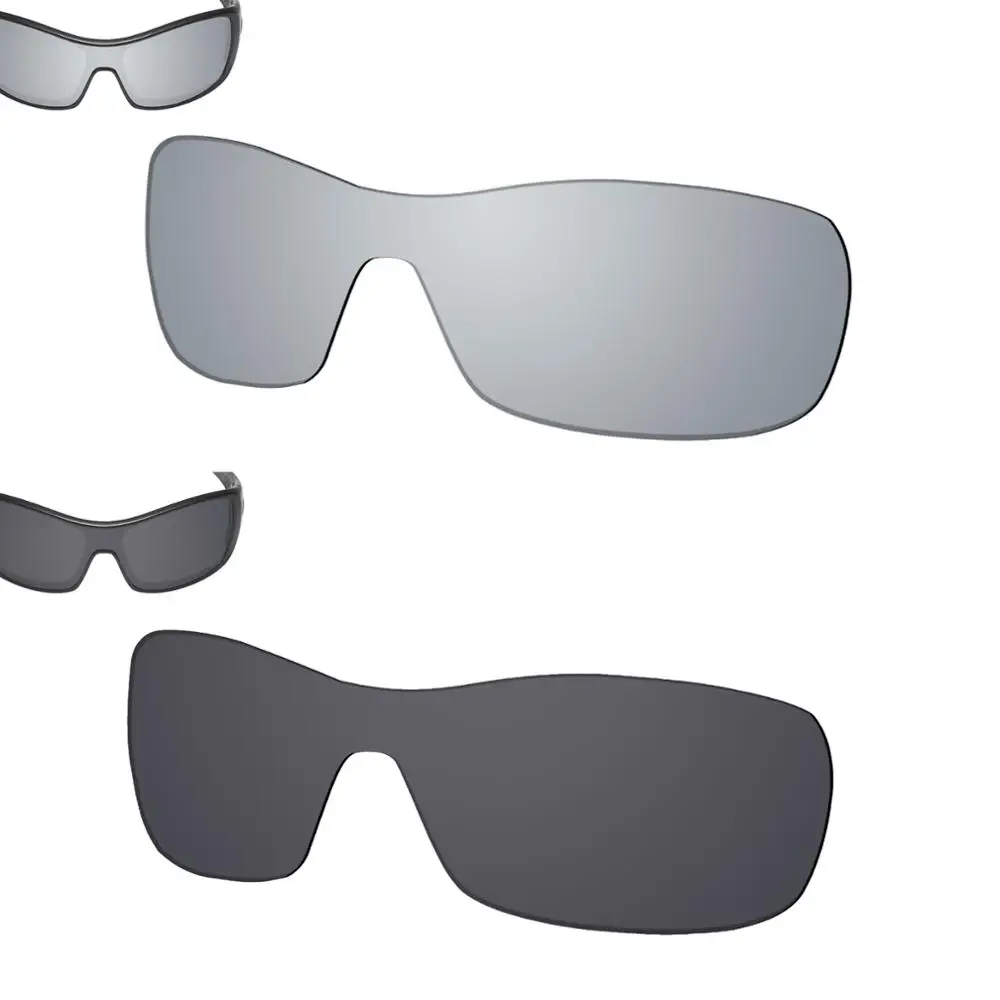 SmartVLT 2 Pieces Polarized Sunglasses Replacement Lenses for Oakley Antix -Silver Titanium and Solid Black
SmartVLT 2 Pieces Polarized Sunglasses Replacement Lenses for Oakley Antix -Silver Titanium and Solid Black