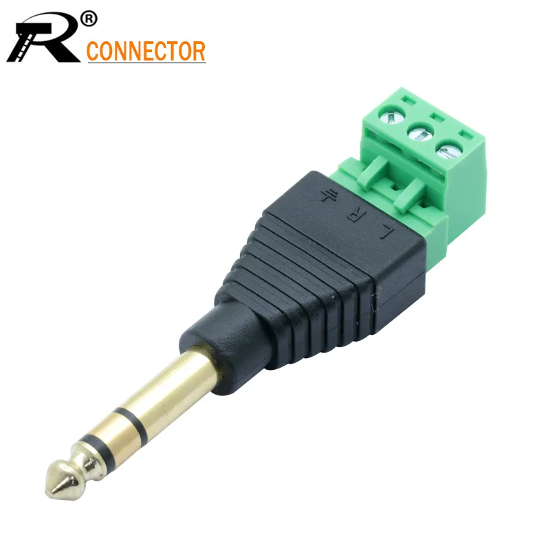 High quality 6.35mm 1/4 inch Stereo Audio Plug Head Gold Plated Adapter Free soldering
High quality 6.35mm 1/4 inch Stereo Audio Plug Head Gold Plated Adapter Free soldering