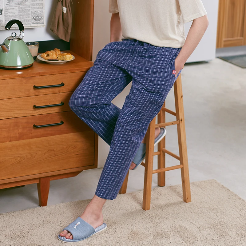 ElsMorr Mens 100% Cotton Casual Sleep Bottoms Plaid Sleepwear Pants Pijamas for Male Homewear Plus Size Pyjama Trouser
ElsMorr Mens 100% Cotton Casual Sleep Bottoms Plaid Sleepwear Pants Pijamas for Male Homewear Plus Size Pyjama Trouser