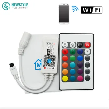 Wifi RGB RGBW LED Remote controller DC12V Mini 6A Per Channel + IR 24Key Remote control for LED Strip by Smartphone IOS /android
Wifi RGB RGBW LED Remote controller DC12V Mini 6A Per Channel + IR 24Key Remote control for LED Strip by Smartphone IOS /android