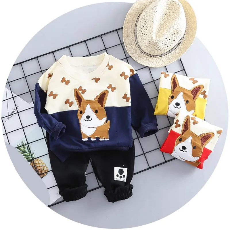 Cartoon Sports Baby Sweatshirt Spring Boy Clothes Set Pants Animal Fashion Sports Baby Boy Girls Clothes Set Children Clothes
Cartoon Sports Baby Sweatshirt Spring Boy Clothes Set Pants Animal Fashion Sports Baby Boy Girls Clothes Set Children Clothes