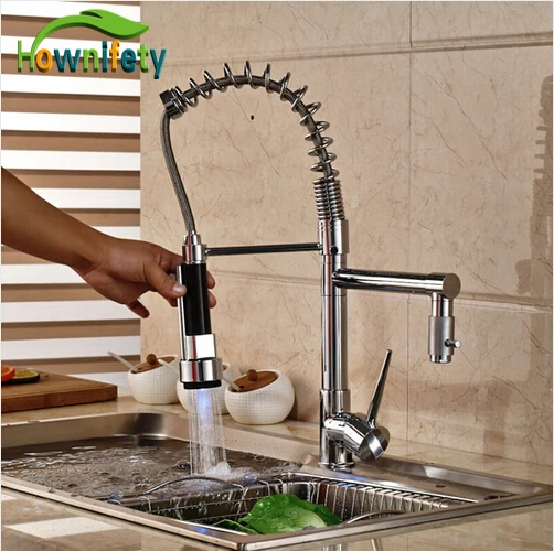 LED Lights Chrome Polished Pull Down Spray Kitchen Sink Faucet Swivel Spout Mixer Tap
LED Lights Chrome Polished Pull Down Spray Kitchen Sink Faucet Swivel Spout Mixer Tap