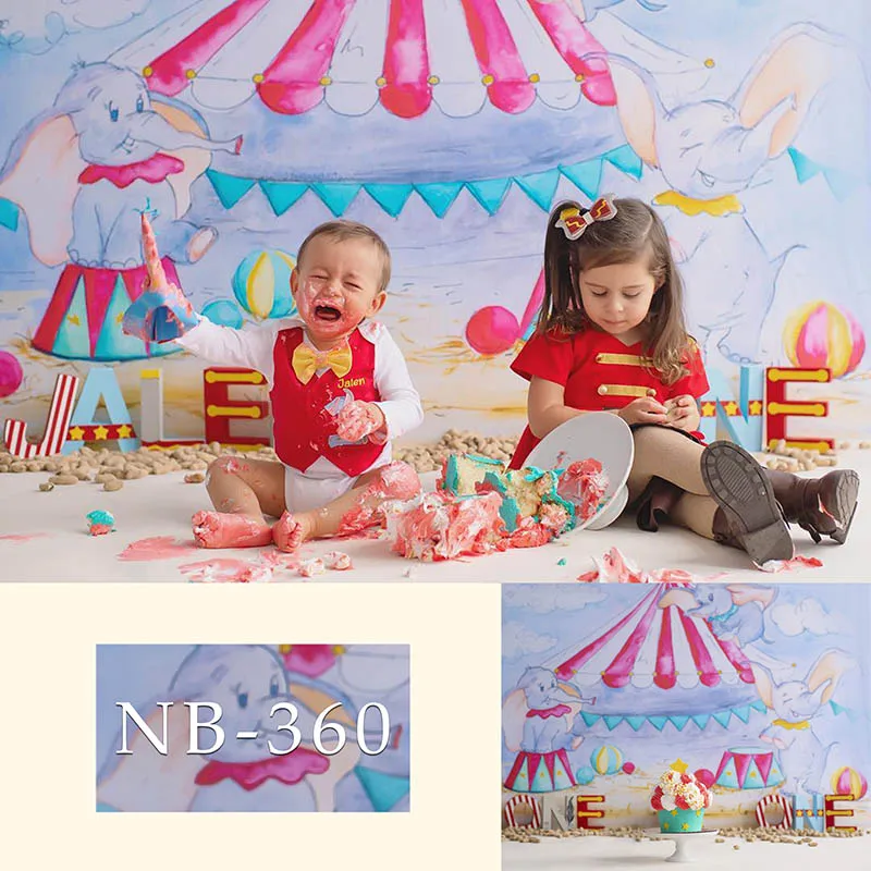 NeoBack Photography Backdrops Newborn Circus Elephant Photographic Background Baby Shower Decorations Photocall Photo Studio
NeoBack Photography Backdrops Newborn Circus Elephant Photographic Background Baby Shower Decorations Photocall Photo Studio