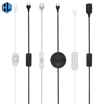 Switch Plug Wire Socket Holder E27 Lamp Bases Dimmable Button EU US Double On Off Power Cord Type Adapter for Led Light
Switch Plug Wire Socket Holder E27 Lamp Bases Dimmable Button EU US Double On Off Power Cord Type Adapter for Led Light