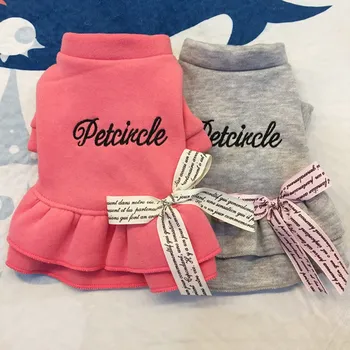 Winter Autumn Dog Cat Dress Coat With Letter Bowknot Puppy Dog Clothing Teddy Poodle Clothes For Small Pet
Winter Autumn Dog Cat Dress Coat With Letter Bowknot Puppy Dog Clothing Teddy Poodle Clothes For Small Pet