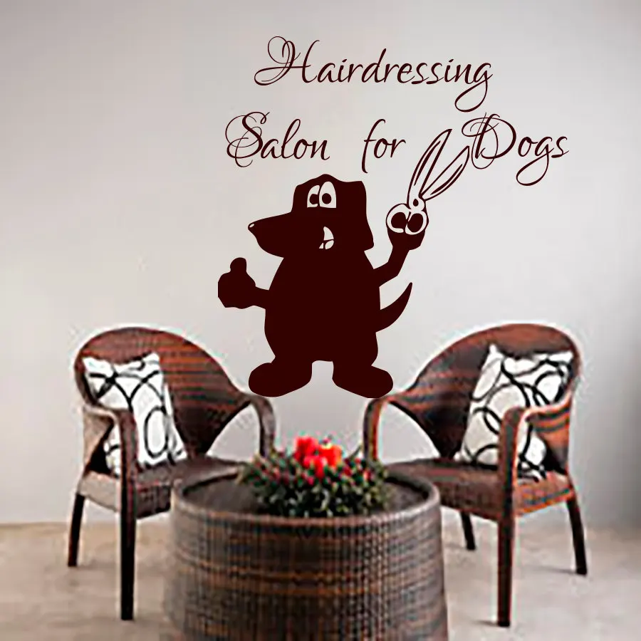 ZOOYOO Puppy With Shears Hairdressing Salon For Dogs Wall Decals Vinyl Removable Home Decor Living Room Wall Sticker
ZOOYOO Puppy With Shears Hairdressing Salon For Dogs Wall Decals Vinyl Removable Home Decor Living Room Wall Sticker