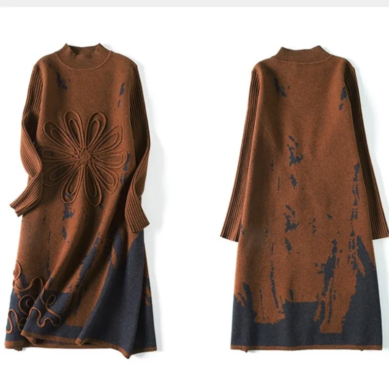 M-4XL! Women knitting Dresses Spring And Autumn Female Long Sleeve Pullover Knit Dress Woollen Dress Sweater Dress
M-4XL! Women knitting Dresses Spring And Autumn Female Long Sleeve Pullover Knit Dress Woollen Dress Sweater Dress