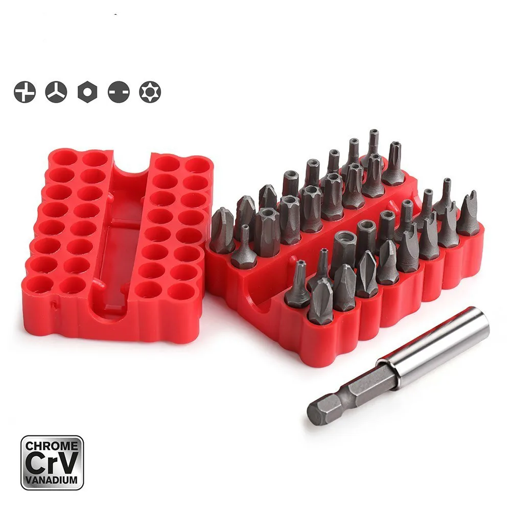 33 Pieces Security Tamper Proof Bit Set Torq Torx Hex Star Spanner Tri Wing Screwdriv Magnetic Holder
33 Pieces Security Tamper Proof Bit Set Torq Torx Hex Star Spanner Tri Wing Screwdriv Magnetic Holder