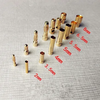 RC Model Li-Po Battery Male/Female Banana Bullet Connector Plug 2/3/3.5/4/5/5.5/6.5/8mm
RC Model Li-Po Battery Male/Female Banana Bullet Connector Plug 2/3/3.5/4/5/5.5/6.5/8mm