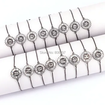 10Pcs Black Initials Letter Connector Bead, Pave Crystal CZ 26 Alphabet Letter Bracelet Fashion Jewelry
10Pcs Black Initials Letter Connector Bead, Pave Crystal CZ 26 Alphabet Letter Bracelet Fashion Jewelry