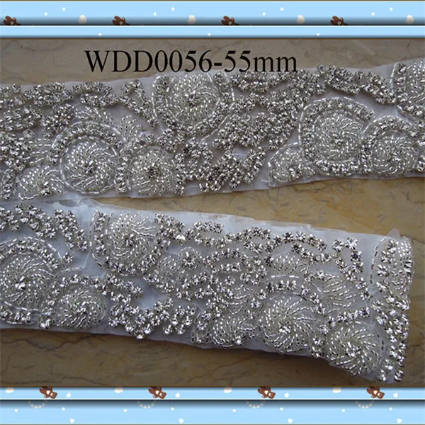 (10 YARDS) Wholesale bridal beaded Rhinestone Applique Trim iron on for wedding evening dress sash WDD0056
(10 YARDS) Wholesale bridal beaded Rhinestone Applique Trim iron on for wedding evening dress sash WDD0056