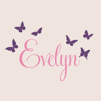 Personalized Name With Butterflies, Custom Vinyl wall decals stickers, nursery, kids teens room, removable decals stickers
Personalized Name With Butterflies, Custom Vinyl wall decals stickers, nursery, kids teens room, removable decals stickers