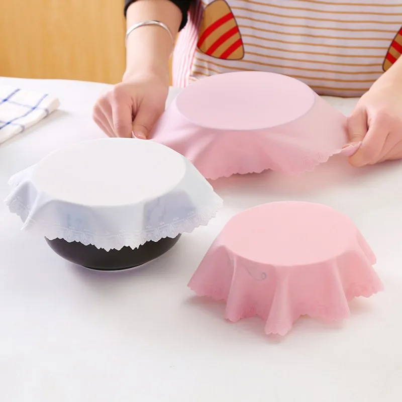 Silicone Multifunctional Reusable Food-grade Lace Cling Film Refrigerator Food Storage Cover Kitchen Preservation Tool
Silicone Multifunctional Reusable Food-grade Lace Cling Film Refrigerator Food Storage Cover Kitchen Preservation Tool