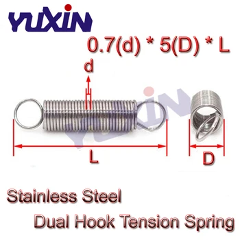 20Pcs 0.7 x 5mm 0.7mm Stainless Steel Tension Spring With Dual Hook Extension Springs Outer Diameter 5mm Length 20-60mm
20Pcs 0.7 x 5mm 0.7mm Stainless Steel Tension Spring With Dual Hook Extension Springs Outer Diameter 5mm Length 20-60mm
