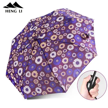 Flower 3Folding Automatic Umbrella Rain Women Male Light Gift Windproof Umbrellas For Men Rain And Sun Travel Parasol
Flower 3Folding Automatic Umbrella Rain Women Male Light Gift Windproof Umbrellas For Men Rain And Sun Travel Parasol