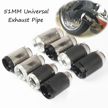 38-51MM Universal Exhaust Motorcycle Muffler Pipe Carbon Fiber Modified Exhaust Vant Tail Pipe Scooter Escape No DB Killer
38-51MM Universal Exhaust Motorcycle Muffler Pipe Carbon Fiber Modified Exhaust Vant Tail Pipe Scooter Escape No DB Killer