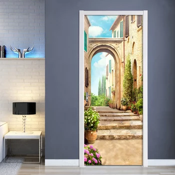 Door Stickers European Town Street View 3D Mural For Living Room Bedroom Home Decor Poster PVC Self adhesive Door Sticker Decals
Door Stickers European Town Street View 3D Mural For Living Room Bedroom Home Decor Poster PVC Self adhesive Door Sticker Decals