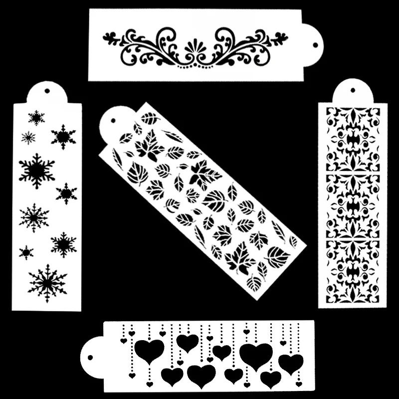 Sprayed flowers Mold Cake Decoration Tools DIY Decorative Patterns Leaves Heart-shaped Snowflake Patterns Printing Spray 5pcs
Sprayed flowers Mold Cake Decoration Tools DIY Decorative Patterns Leaves Heart-shaped Snowflake Patterns Printing Spray 5pcs