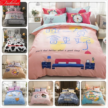 Loving Letter 3/4 Pcs Bedding Set Microfiber Bedclothes Pink Blue Bed Linen Duvet Cover Set Bed Sheet 1.2m 1.5m 1.8m 2m Bedlinen
Loving Letter 3/4 Pcs Bedding Set Microfiber Bedclothes Pink Blue Bed Linen Duvet Cover Set Bed Sheet 1.2m 1.5m 1.8m 2m Bedlinen