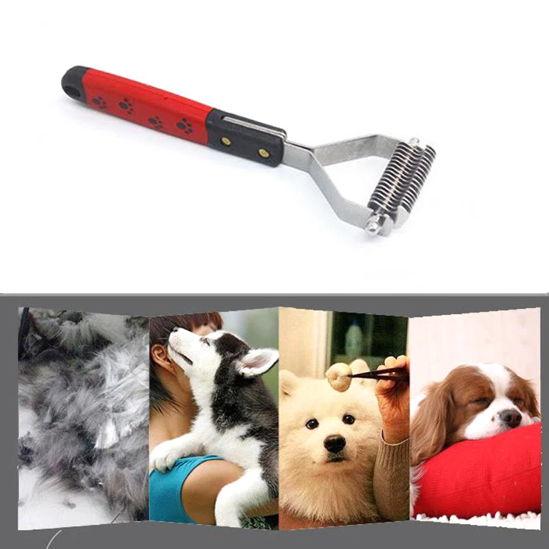 Stainless Double-sided Pet Cat Dog Comb Brush Professional Large Dogs Open Knot Rake Knife Pet Grooming Products 10/13/18 Blades
Stainless Double-sided Pet Cat Dog Comb Brush Professional Large Dogs Open Knot Rake Knife Pet Grooming Products 10/13/18 Blades