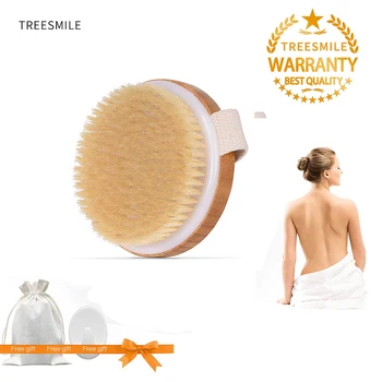 TREESMILE Dry Brushing Body Brush Exfoliator Skin Natural Bristle Brush Wooden Bristle Body Bamboo Round Massage Bath Brush D40
TREESMILE Dry Brushing Body Brush Exfoliator Skin Natural Bristle Brush Wooden Bristle Body Bamboo Round Massage Bath Brush D40