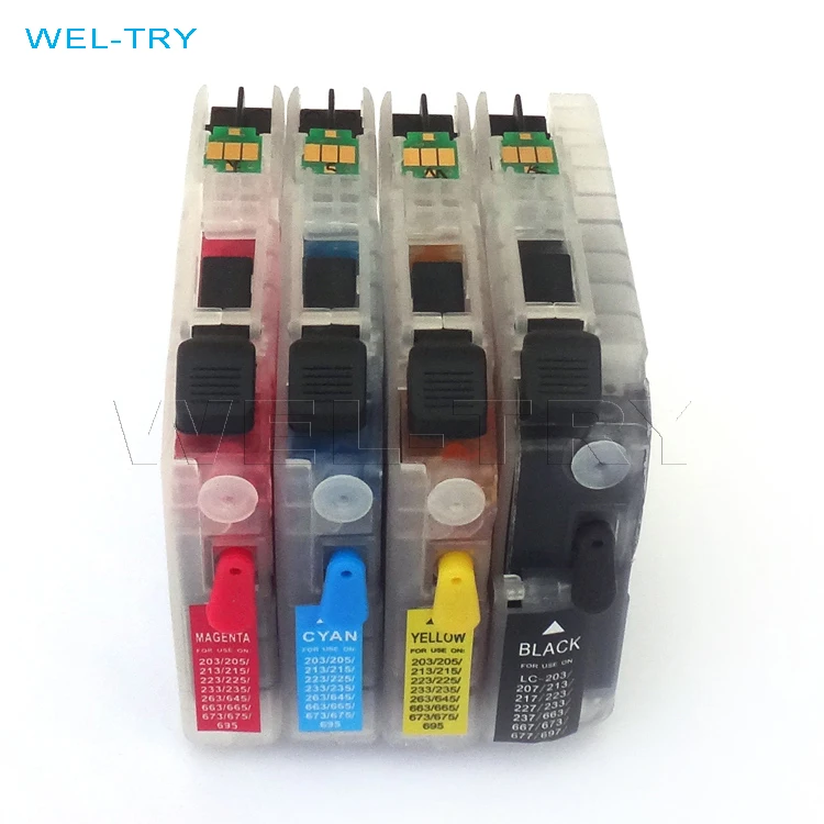 LC111 (M/C/Y/BK) refillable ink Cartridge for MFC-J820 J827 J890 J897 J980 J987 J727D J720D DW J877N J870N DCP-J957 J952 J552
LC111 (M/C/Y/BK) refillable ink Cartridge for MFC-J820 J827 J890 J897 J980 J987 J727D J720D DW J877N J870N DCP-J957 J952 J552