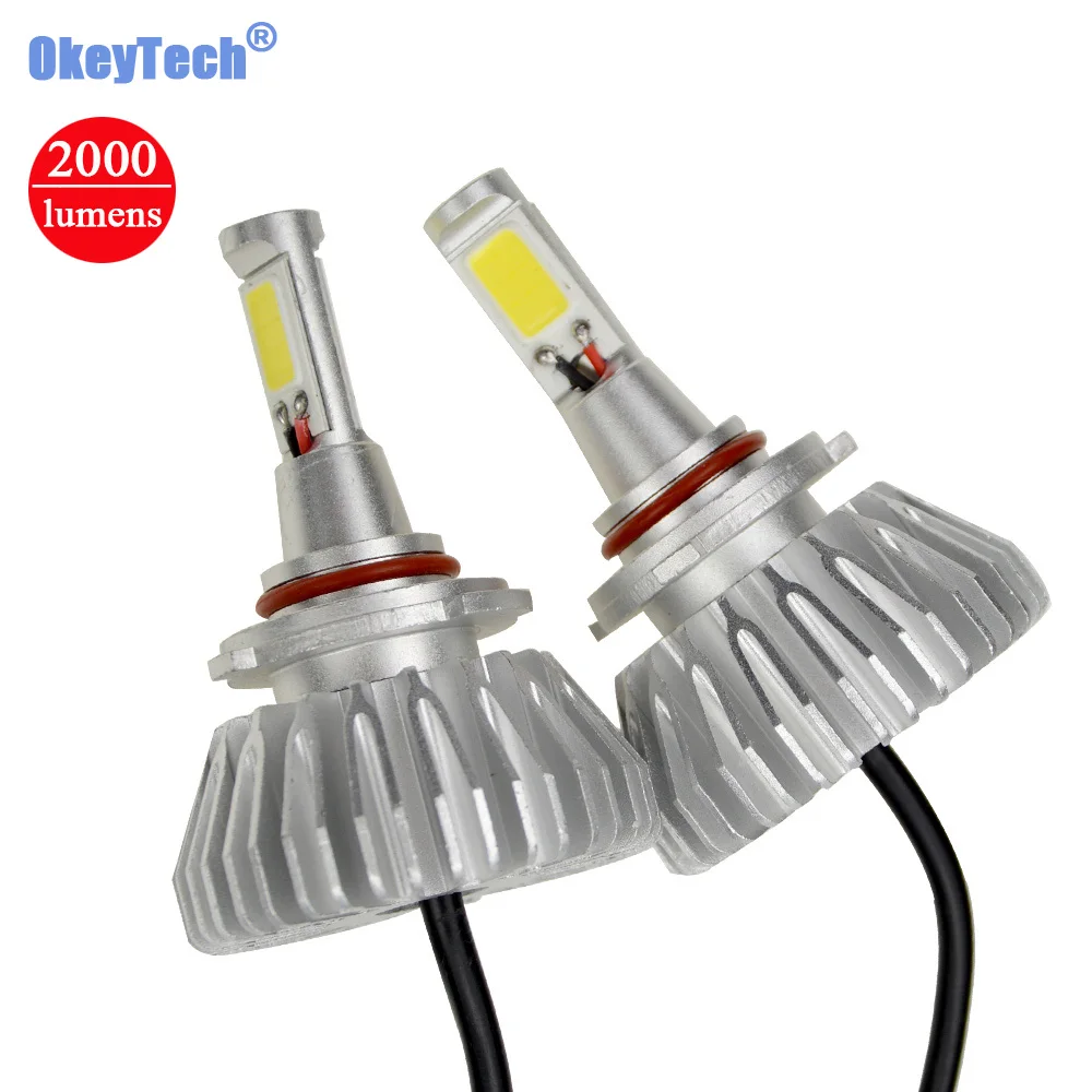 OkeyTech 2PC 12V 24V Car Headlight Bulb 9006/HB4 COB LED 40W 2000LM 6000K White Auto Headlamp Fog Lamp Replacement Lighte Source
OkeyTech 2PC 12V 24V Car Headlight Bulb 9006/HB4 COB LED 40W 2000LM 6000K White Auto Headlamp Fog Lamp Replacement Lighte Source