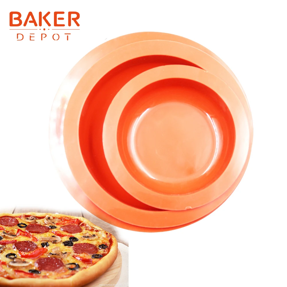 BAKER DEPOT Silicone Mold for pizza Disk Cake Mold round pastry baking bakeware tool Pizza making mould bread sandwich molds
BAKER DEPOT Silicone Mold for pizza Disk Cake Mold round pastry baking bakeware tool Pizza making mould bread sandwich molds