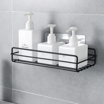 Self-Adhesive Sundries Organizer Shower Shelf Basket Bathroom Shampoo Holder Wall Corner Kitchen Free Punching Wall Hanging 
Self-Adhesive Sundries Organizer Shower Shelf Basket Bathroom Shampoo Holder Wall Corner Kitchen Free Punching Wall Hanging