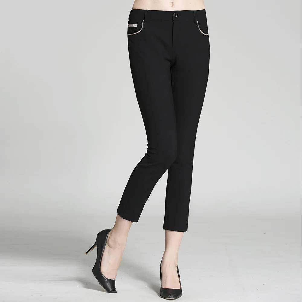 2018 Spring summer autumn High waist stretch tight casual pants thin section feet pants
2018 Spring summer autumn High waist stretch tight casual pants thin section feet pants